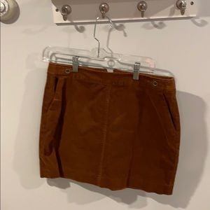 Brown corduroy skirt